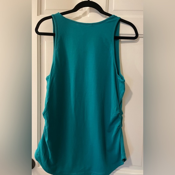 ATHLETA Women’s Outbound Scoop Neck Tank Ruched Tank Top Size Large SO CUTE! - Picture 6 of 6